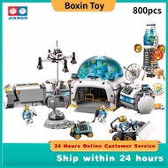 Creative Trendy Play City Space Series Moon Research Base 60350 Educational Assembly Model Gift Figu