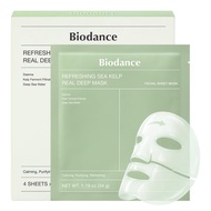 BIODANE Refreshing Sea kelp Real Deep Mask, Oernight Hydrogel Fae Mask, alming, Oil & Sebum ontrol, 
