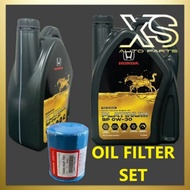 ( 100% ORIGINAL ) Engine Oil Fully Synthetic SP 0W30 4L FREE HONDA Oil Filter 1pc 0W30 0/30 Minyak E