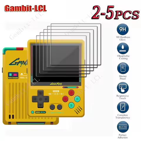2-5PCS 9H Original Tempered Glass For GKD Pixel 2 2.4" Consoles Playing Games ON GKDPixel2 Pixel2 II