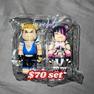 全新 Be@rbrick series 46 Bearbrick 街頭霸王  Game Street Fighter 街霸 Luke + Julia 隱藏 Medicom toy