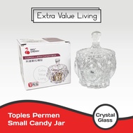 Toples Permen Kaca Kristal / Toples Kaca Kristal Bohemia Candy Pot / Small Table Decoration