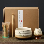 🔥 ชุดชามมัทฉะจากญี่ปุ่น (4ชิ้น) MATCHA SET(まっちゃ)ชุดชามมัทฉะ ถ้วยชงมัทฉะ (ชามชาพร้อมปากเท) แปรงชงช