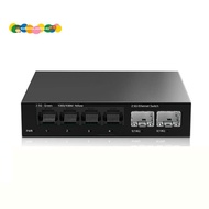 2.5Gb Switch 4 Port 2.5G Unmanaged Network Switch with 2 Port 10GbE SFP+ Slot Home Setup Ethernet Sw