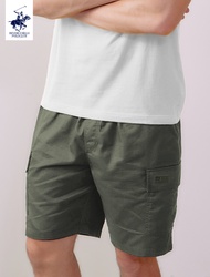 BEVERLY HILLS POLO CLUB  กางเกงขาสั้น คาโก้ผูกเชือก รุ่น BS2G020 (ปักกระเป๋า USA)