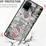 Economical Softcase Glass Kaca VIVO Y21 Y21s 2021 - Casing Handphone VIVO Y21 Y21s 2021 [ S06 ].