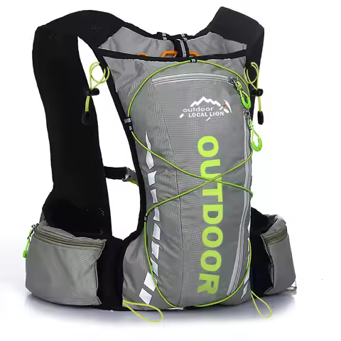 Cycling Backpack Men and Women Running Bag Hydration Vest Waterproof 8 liters Hiking Bag Camping Wat