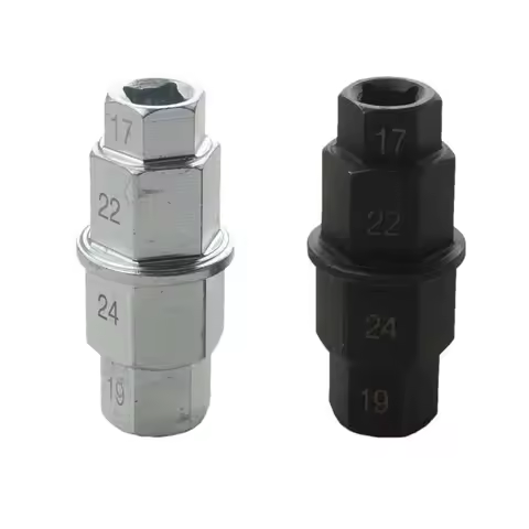 Motorcycle Multifunction Hex Axle Wheel Removal Spindle Tool 17 19 22 24mm 3/8 Inch 4-In-1 Sleeve Re