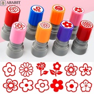 ABABIT Rewards Flower Stamp, Students Rewards DIY Drawing Toy Star Grading Stamp, Pocket Self Inking