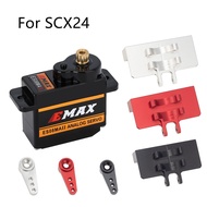 RC EMax ES08MA II Analog Servo with Metal Mount&15T Arm for Axial scx24 Gladiator Bronco C10 JLU Dea