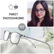 Flexible eyeglass frames 21361 fashion glasses for men and women, anti-radiation photochromic minus 