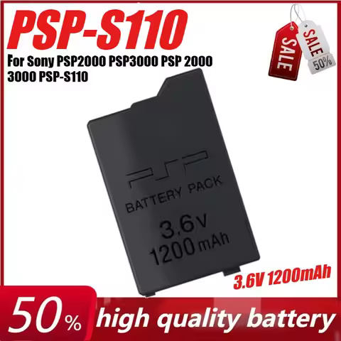 3.6V 1200mAh Lithium Rechargeable for Sony PSP2000 PSP3000 PSP 2000 3000 PSP-S110 PlayStation Portab