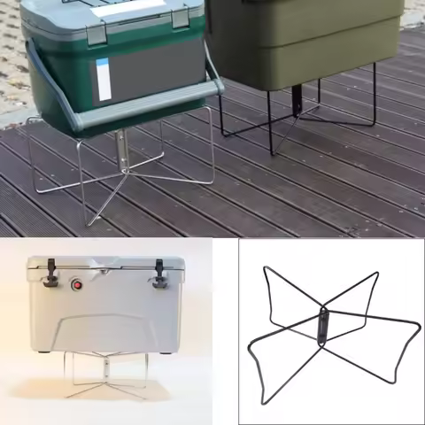 3-Second Fold Flat Base | Stainless Steel Storage Stand | For Outdoor Gear & Food