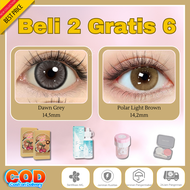 Paket Travelling Warna-Warni Softlens MYSTICEYES - Promo Beli 2 Gratis 6 - Warna Gelap/Light Brown/G