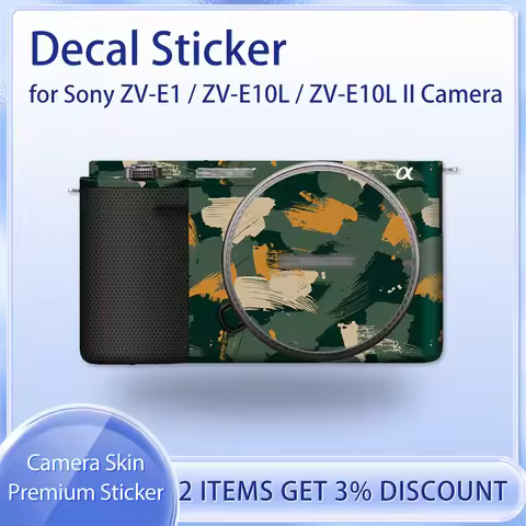 For Sony ZV-E10 ZV-E10 II ZV-E1 Decal Skin ZV-E10M2 Camera Skin Sticker Protective Film Cover Case Z