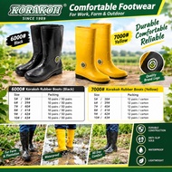 【Size 38 -43】KORAKOH Rubber Boots / Kasut But Getah KORAKOH