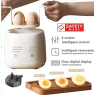 [SG spot goods]Egg boilerIntelligent automatic power-off household small egg boiler with 6 modes bre