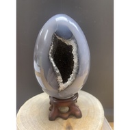 Crystal Agate Geode Egg 玛瑙黑晶蛋 AE1