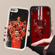 GK-36 Football star Ronaldo Silicone black white Casing for OPPO Realme A5 A3S C2 A1K A12s C2s A12E 