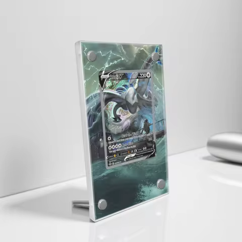 Pokemon Ptcg Card Display Case Meloetta Haunter Lugia Lucario Anime Card Extended Painting Psa Card 