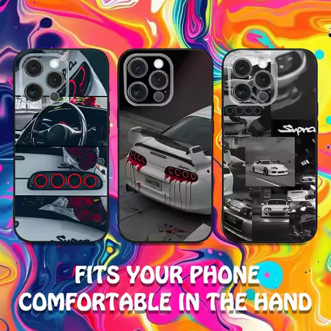 MK4 S-Supraes Car Phone Case For iPhone 16,15,14,13,12,11,Pro,Max,Plus,X,XS,XR,SE,8,7,Mini,Soft Sili