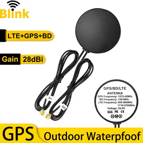 LTE+GPS+BD Tri-band Waterproof Antenna 28dbi Amplifier Outdoor Positioning Signal Booster SMA for DT