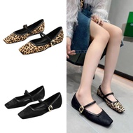 Ck Velvet Mary Jane Flat Shoes
