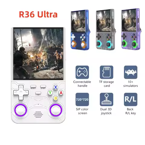 Retro R36 Ultra Handheld Video Game Console IPS Screen 128GB Games Portable Pocket Player Linux Syst