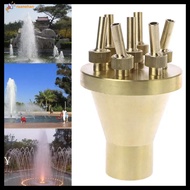 RUANEHAN Fnpt fnpt หัวฉีดน้ำพุแบบตรงตรงกลาง ทองเหลืองเบิ้ล 1/2 "3/4" 1" สปริงเกลอร์หัวฉีดคอลัมน์ดอกไ