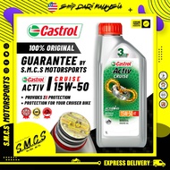 Castrol 15W50 Activ Cruise [100%ORIGINAL] 4T Motorcycles (1L) Minyak Hitam Castrol Cruise 4T 15W50