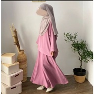 ZAHEERA SET SKIRT BLOUSE DAN ARRIVAL 2025 PRE RAYA LOOSE TOP CY IRONLESS(READY STOCK)