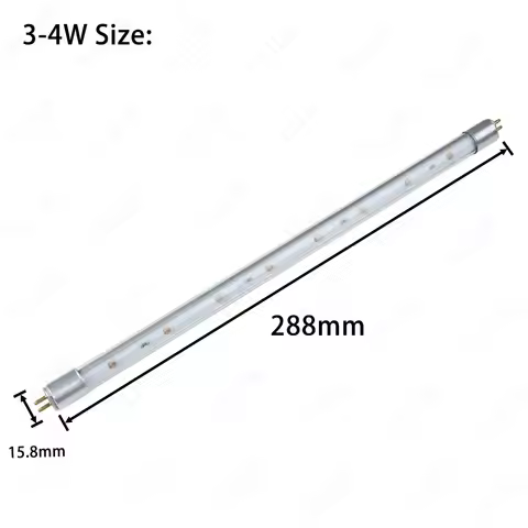 High Quality T5 Deep UV LED Ultraviolet Tube Lamps 270nm 280nm UVC with UVA 12V 24V For Purification