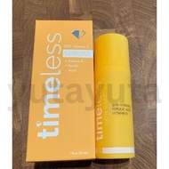 😀Timeless 20％ 30ml 維他命C精華+維他命E +阿魏酸