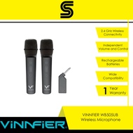 VINNFIER WB505 UB 2 Wireless Microphone 6.5mm Jack Mic Received Type-C Rechargerble Microphone