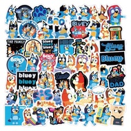 50pcs Bluey Stickers Creative Cartoon Cute Waterproof Stickers DIY Luggage Suitcases Notebooks Stick
