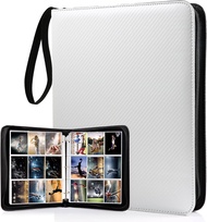 900 Pockets Card Binder Sleeves with Zipper Double Sided Pockets Card Holder Carry Card Case for TCG