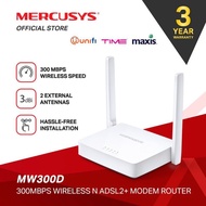 MERCUSYS TPLINK MW300D Wireless ADSL Streamyx / Unifi Lite Modem Router Similar Tenda D301 TP-Link W