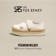 TZS Zenzy Premium Wilber - Sepatu Casual Wanita - Sepatu Putih Wanita - Sepatu Wanita Tali Velcro - 