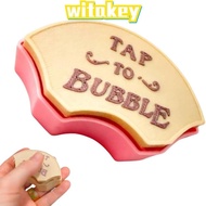 WITAKEY Tap to Bubble Clicky Fidget Button, Handheld Fan-Shaped Press-Type Fingertip Toy,  Stress Re