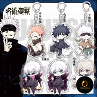 Anime Jujutsu Kaisen Cosplay Keychain Gojo Itadori Fushiguro Kugisaki Sukuna Kawaii Doll Keychain Ba