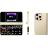 V8 Pro 2G ใหม่พับโทรศัพท์ MTK 1.77 นิ้วหน้าจอ Dual SIM Dual Standby 3600mAh Mp3 Mp4 Type-C ไฟฉาย MIN