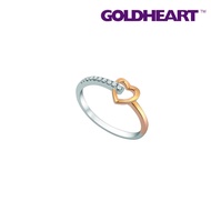 GOLDHEART Fall In Love Diamond Ring, White Gold & Rose Gold 585 (R4871)