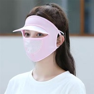 Topi Visor Wanita Topi Masker Penutup Wajah Pelindung Matahari Anti UV Sun Hat Summer