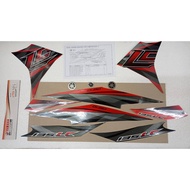 LC135 4SPEED NEW 4S LC V5 135LC STICKER RED BLACK MERAH HITAM GRAPHIC SET (RM7) ORIGINAL100%YAMAHA 5