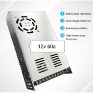 Power Supply 12v 60A Power Supply Small 60 Ampere 12 VOLT 720w Pure 60a