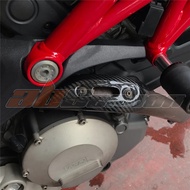 Exhaust Pipe Heat Shield Cover Guard Fairing For Ducati Monster 696 795 796 1100 Full Carbon Fiber 1