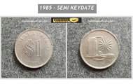 Collectibles Old Coins @ 1Ringgit Parlimen 1971/1980/1981/1982/1984/1985/1986