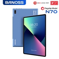 【2024 TOP6】BANOSS N70 Tablet PC 10.1 Inches Android 11 5G WiFi 8800mAh Dual SIM 4G Gaming Online Classroom Meeting for Students 6GB 8GB 10GB RAM 128GB 256GB 512GB ROM