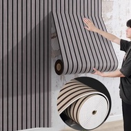 3mm 5/10m Roll  3D Grid Waterproof Wall Panel , 4-Layers Moisture-proof Stripe Cabinet Furniture Gri