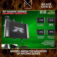 RAPIDO RACING RADIATOR MODIFIED GP RACING SERIES TANGKI BESAR Y15ZR/RS150R/VF3I/LC135 with BRACKET M